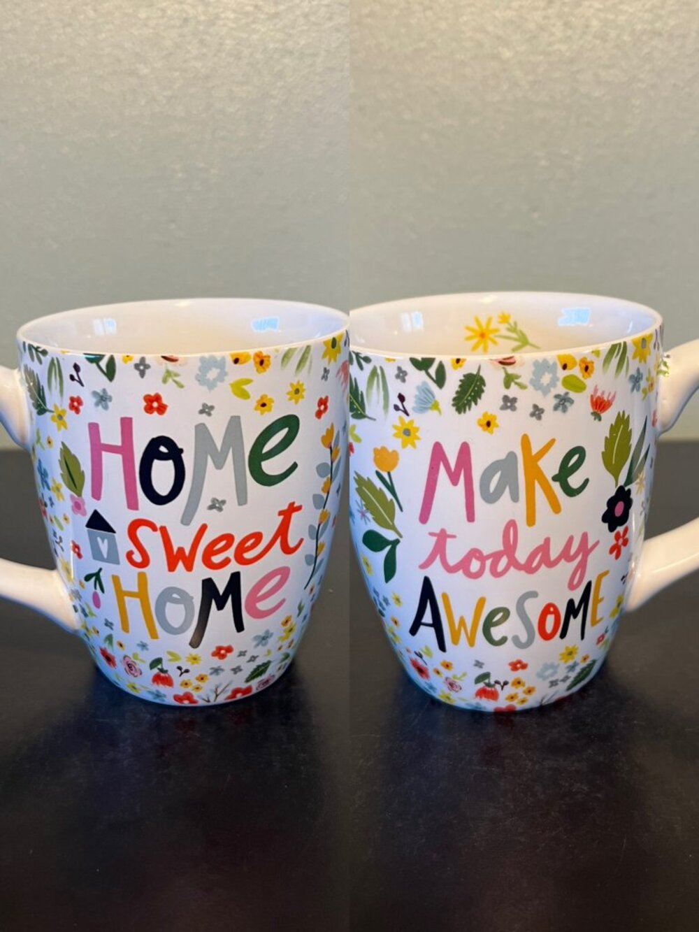 C&F Home "Home Sweet Home" MAKE TODAY AWESOME Stoneware Mug w/ Art by Eliza Todd